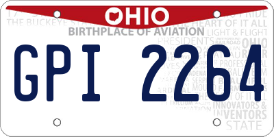 OH license plate GPI2264