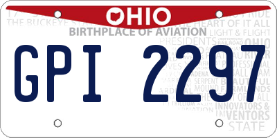 OH license plate GPI2297