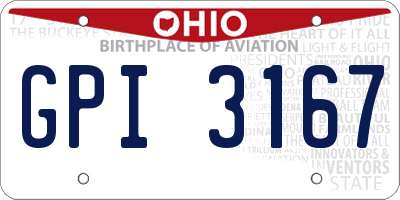 OH license plate GPI3167