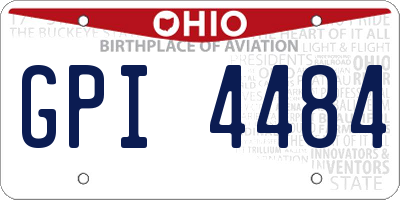 OH license plate GPI4484