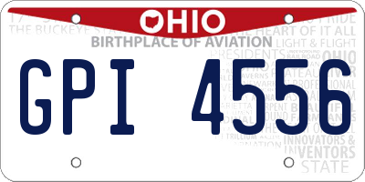 OH license plate GPI4556