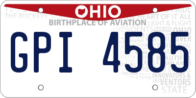 OH license plate GPI4585