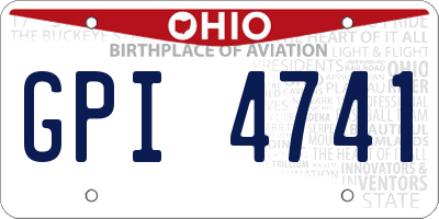 OH license plate GPI4741