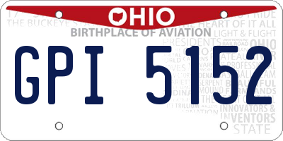 OH license plate GPI5152