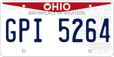 OH license plate GPI5264