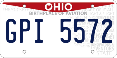 OH license plate GPI5572