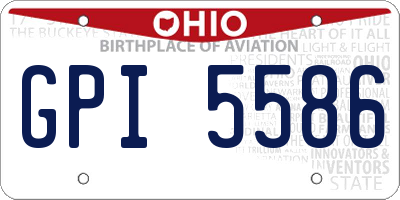 OH license plate GPI5586