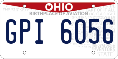OH license plate GPI6056