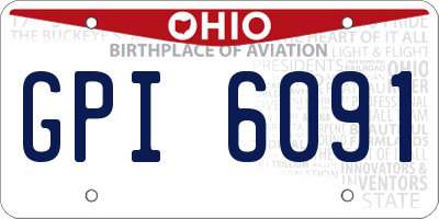 OH license plate GPI6091