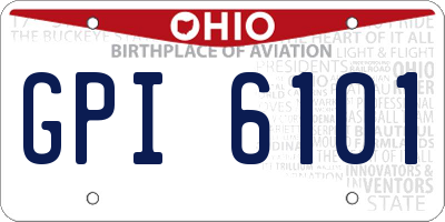 OH license plate GPI6101