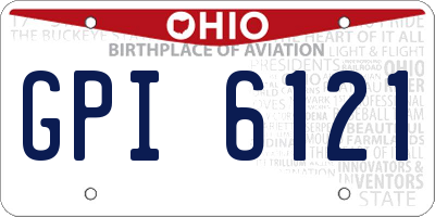 OH license plate GPI6121