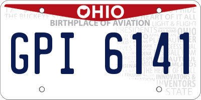 OH license plate GPI6141