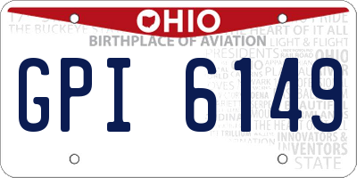 OH license plate GPI6149