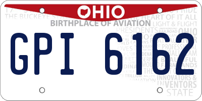 OH license plate GPI6162