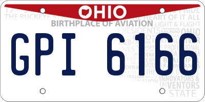 OH license plate GPI6166