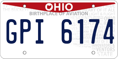 OH license plate GPI6174