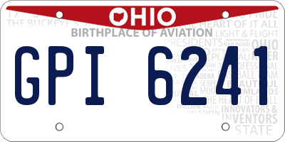 OH license plate GPI6241