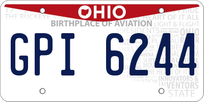 OH license plate GPI6244