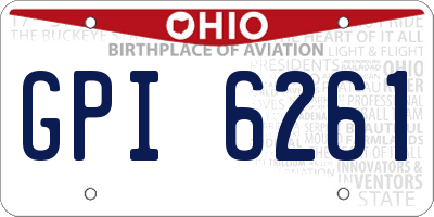 OH license plate GPI6261