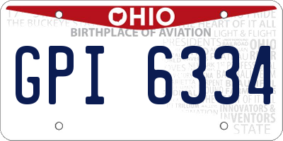 OH license plate GPI6334