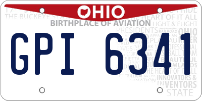 OH license plate GPI6341