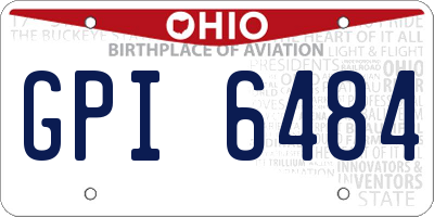 OH license plate GPI6484