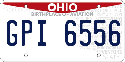 OH license plate GPI6556