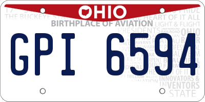 OH license plate GPI6594