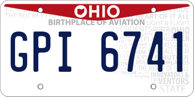 OH license plate GPI6741