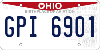 OH license plate GPI6901