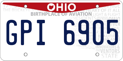 OH license plate GPI6905