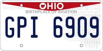 OH license plate GPI6909