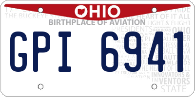 OH license plate GPI6941
