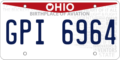 OH license plate GPI6964