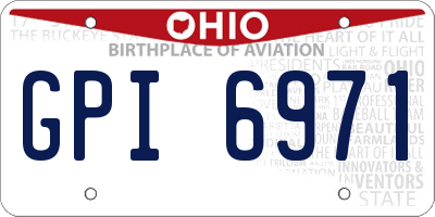 OH license plate GPI6971