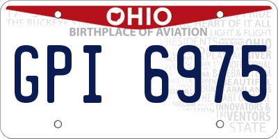 OH license plate GPI6975