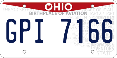 OH license plate GPI7166