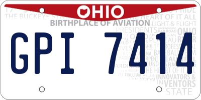 OH license plate GPI7414