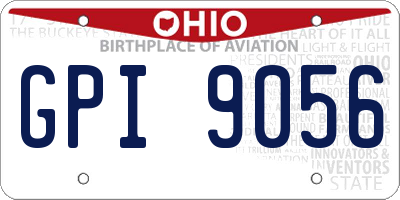 OH license plate GPI9056