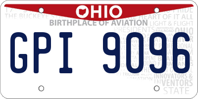 OH license plate GPI9096