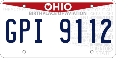 OH license plate GPI9112