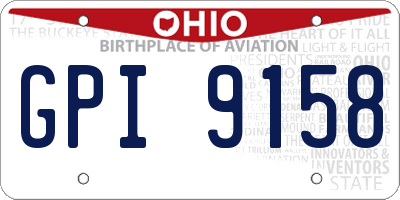 OH license plate GPI9158