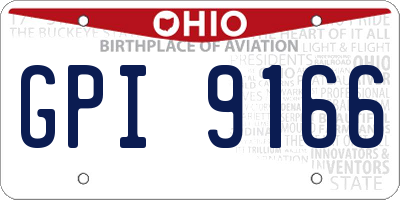 OH license plate GPI9166