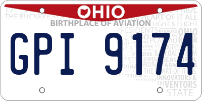 OH license plate GPI9174