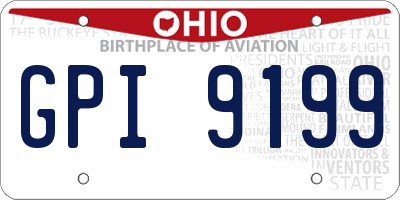 OH license plate GPI9199