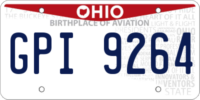 OH license plate GPI9264