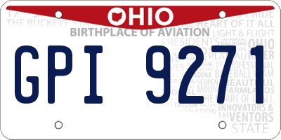OH license plate GPI9271