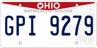 OH license plate GPI9279