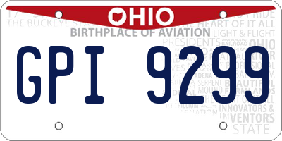 OH license plate GPI9299