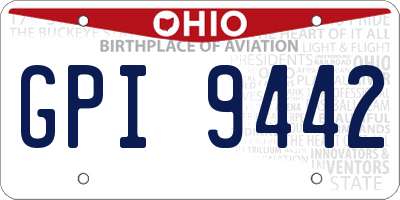 OH license plate GPI9442